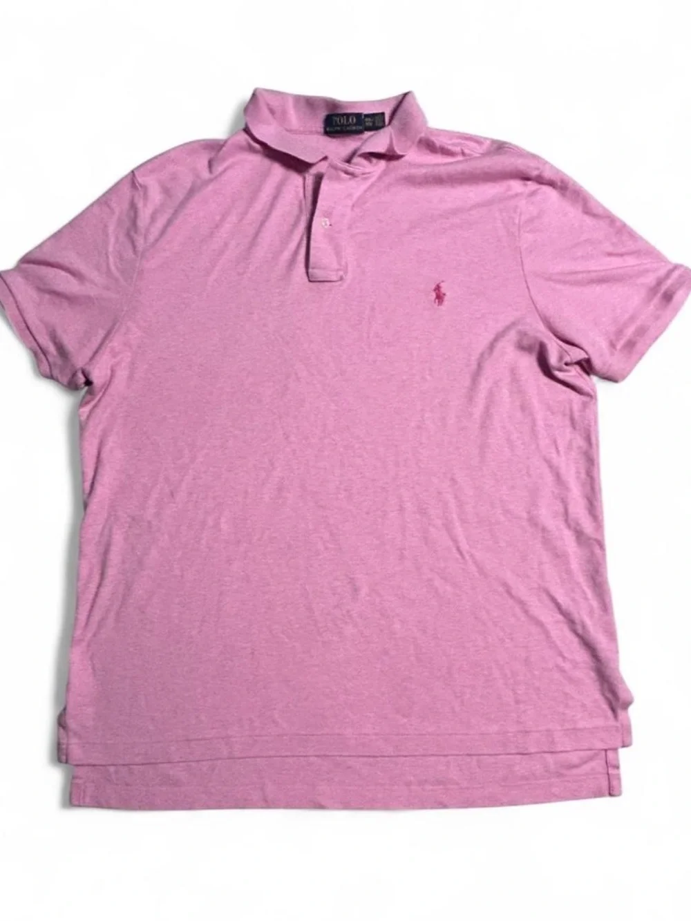 Ralph Lauren Pink Polo with Embroidered Pony